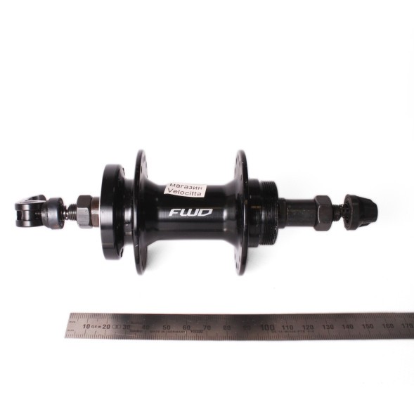 Втулка велосипедная задняя WangZheng WZ-A208RQR, 3/8&amp;quot;х135x145 мм, под трещотку, под диск, эксцентрик, 32 отв., черный