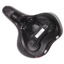 Седло велосипедное "Classic", скоростное, 245x190 мм, независимые пружины, черно-красный