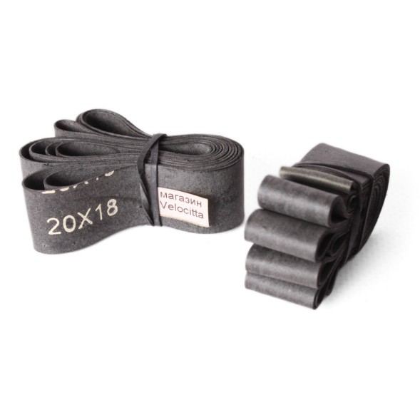 Ободная лента велосипедная, 20&amp;quot; x 18 мм, резиновая, серый