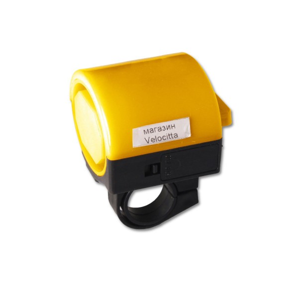 Звонок для велосипеда Lei Hao CE SB-200, сигнал электронный, желтый