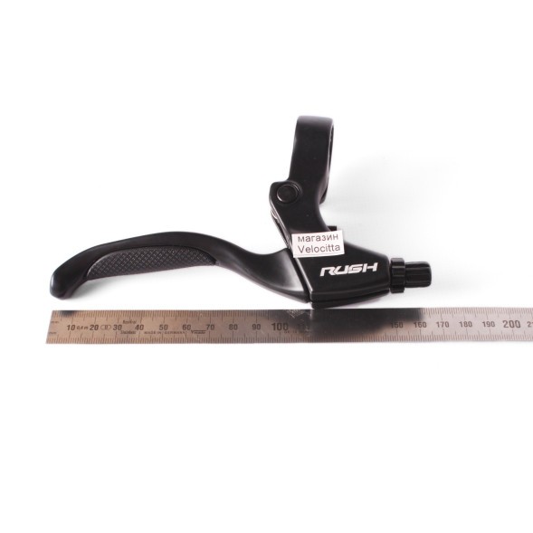 Ручки тормозные Rush (Radius), 4 пальца, V-brake, противоскользящее покрытие, алюминий