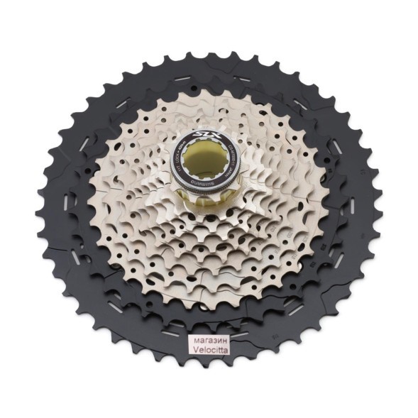 Кассета Shimano SLX CS-M7000, 11 ск., 11-46T, черно-серебристая