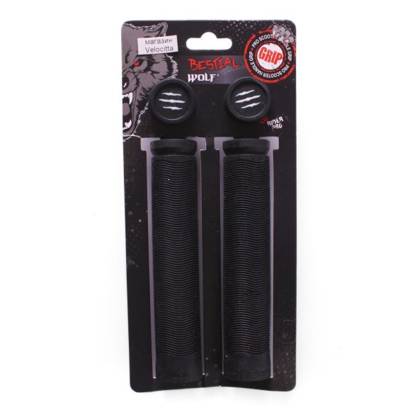 Грипсы для самоката Bestial Wolf, с грипстопами, 155 мм, черный
