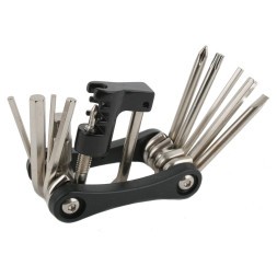 Мультитул Kenli KL-9835B, складной, 12 предметов, шестигранники 2/2.5/3/4/5/6/8 мм, 2 отвертки, Torx T25, выжимка цепи, монтажка