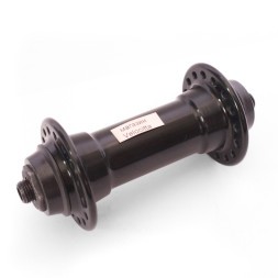 Веловтулка передняя Wang Zheng WZ-A281FQ black-32, ось 3/8"х100x108 мм, под V-brake, алюминиевая, на эксцентрике, 32 отверстий, торг. уп.