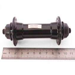 Веловтулка передняя Wang Zheng WZ-A281FQ black-32, ось 3/8"х100x108 мм, под V-brake, алюминиевая, на эксцентрике, 32 отверстий, торг. уп.