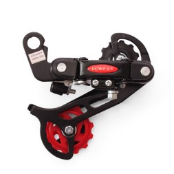 Переключатель задний Power RD50-А-Black, 6-7 скоростей, крепление на болт, 43T, длинная лапка, стальной, без уп.
