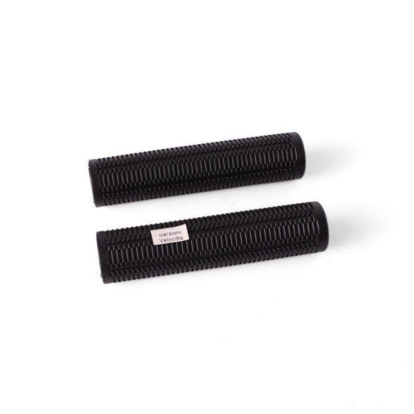 Грипсы велосипедные резиновые &amp;quot;Ёлочка&amp;quot;, 125 мм, черный