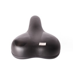 Седло велосипедное Saddle, 170x265 мм, скоростное, без пружин, с замком, черно-синий