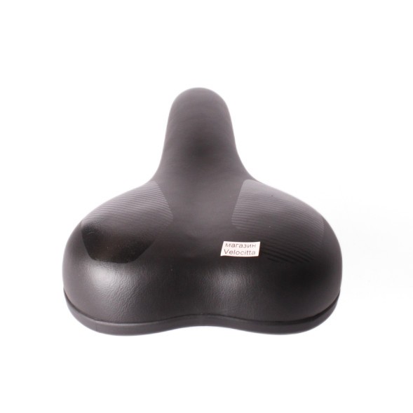 Седло велосипедное Saddle, 170x265 мм, скоростное, без пружин, с замком, черно-синий