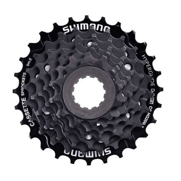 Кассета велосипедная Shimano Altus CS-HG200-7, UG/HG, 7 speed, 12-28T, черно-коричневая, б/уп.