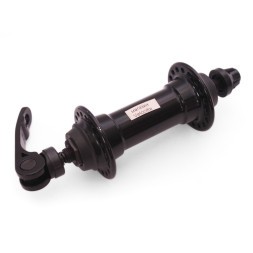 Втулка передняя Wang Zheng WZ-A281FQ black, ось 3/8"х100x108 мм, ALU, под V-b, с эксцентриком, 36 отверстий, б/уп.