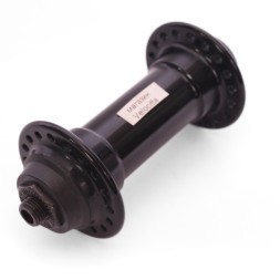 Втулка передняя Wang Zheng WZ-A281FQ black, ось 3/8"х100x108 мм, ALU, под V-b, с эксцентриком, 36 отверстий, б/уп.