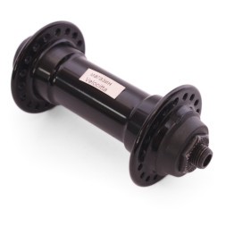 Втулка передняя Wang Zheng WZ-A281FQ black, ось 3/8"х100x108 мм, ALU, под V-b, с эксцентриком, 36 отверстий, б/уп.