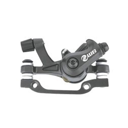 Калипер SL-M400-180/160, для дискового тормоза, механический, адаптер IS F180/R160, черный