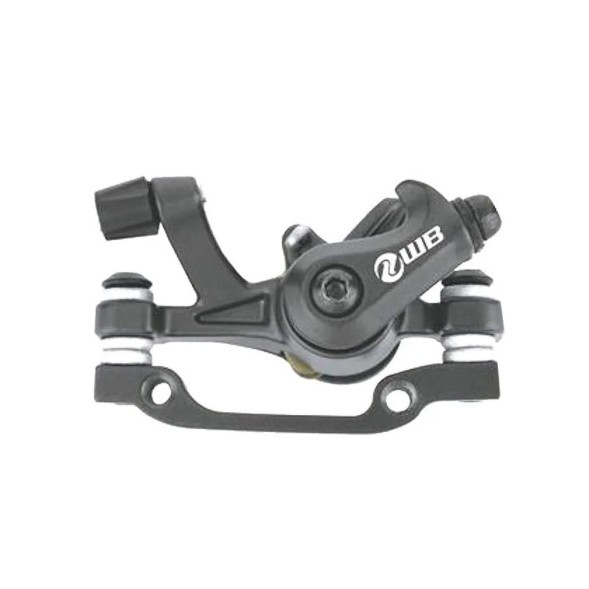 Калипер SL-M400-180/160, для дискового тормоза, механический, адаптер IS F180/R160, черный