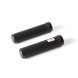 Грипсы велосипедные, 130 мм, торцевой фиксатор, алюм. зажим, черный