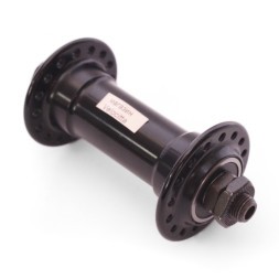 Втулка передняя Wang Zheng WZ-A201FBQ black-32, ось 3/8"х100x108 мм, под V-br, на эксцентрике, 32 отверстия, алюминиевая, с промподшипником, Box