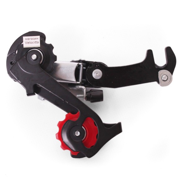 Переключатель задний Power RD22-B, 6-7 скоростей, крепление на крюк, емкость 30T, SGS лапка, Black