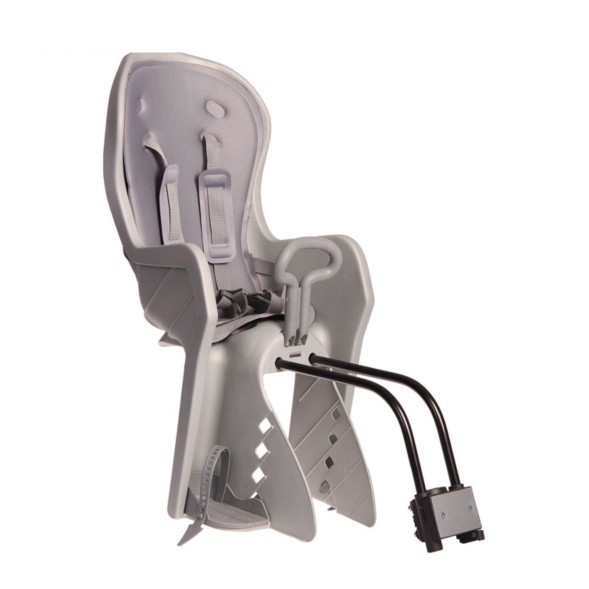 Кресло детское New Vision BQ-9x1-0-G, заднее, за подсед.трубу, max 22 кг, рег. ног по высоте, рукоятка для ребёнка, фикс.ремня 5 точек, Grey