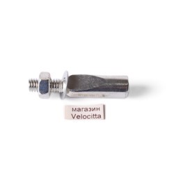 Клин для шатунов оцинкованные HP-P104, Ø 9.5 мм с гайкой и шайбой, серебристый