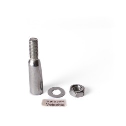 Клин для шатунов оцинкованные HP-P104, Ø 9.5 мм с гайкой и шайбой, серебристый