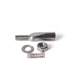 Клин для шатунов оцинкованные HP-P104, Ø 9.5 мм с гайкой и шайбой, серебристый