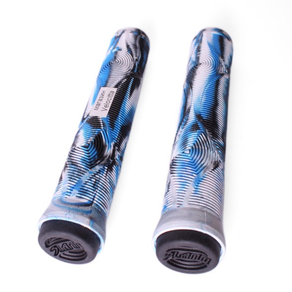 Грипсы Slamm Scooters Team Swirl Bar, на трюковый самокат, 165 мм, серый