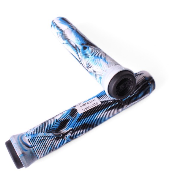 Грипсы Slamm Scooters Team Swirl Bar, на трюковый самокат, 165 мм, серый