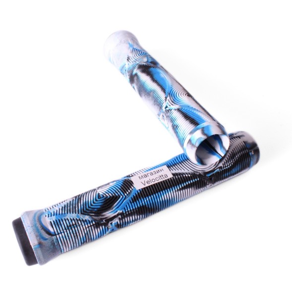 Грипсы Slamm Scooters Team Swirl Bar, на трюковый самокат, 165 мм, серый