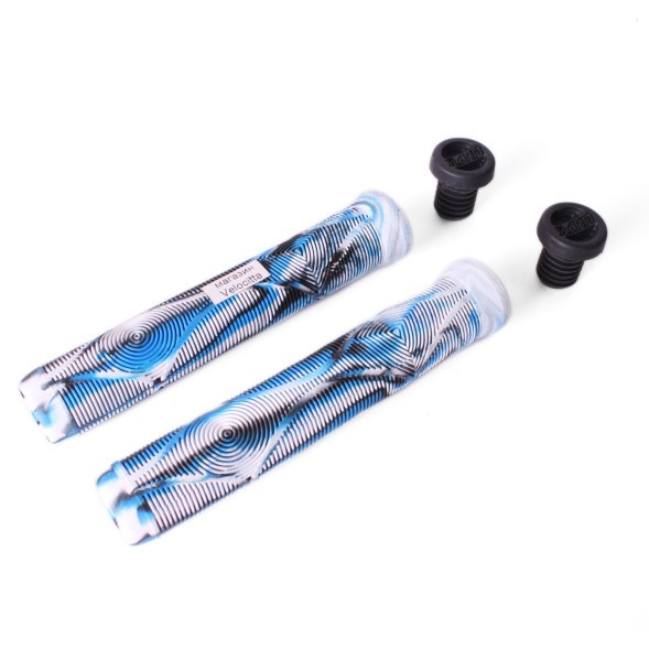 Грипсы Slamm Scooters Team Swirl Bar, на трюковый самокат, 165 мм, серый