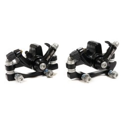 Комплект калиперов Yinxiang YX-DB01, для дискового тормоза, механический, с адаптерами IS F180/R160, Черный