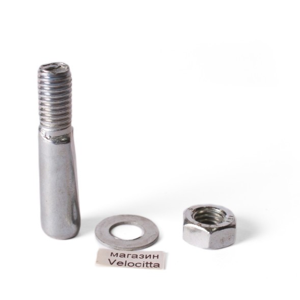 Клин для шатунов ремонтный HP-P104, Ø 9.8 мм, 40 мм, серебристый с гайкой и шайбой