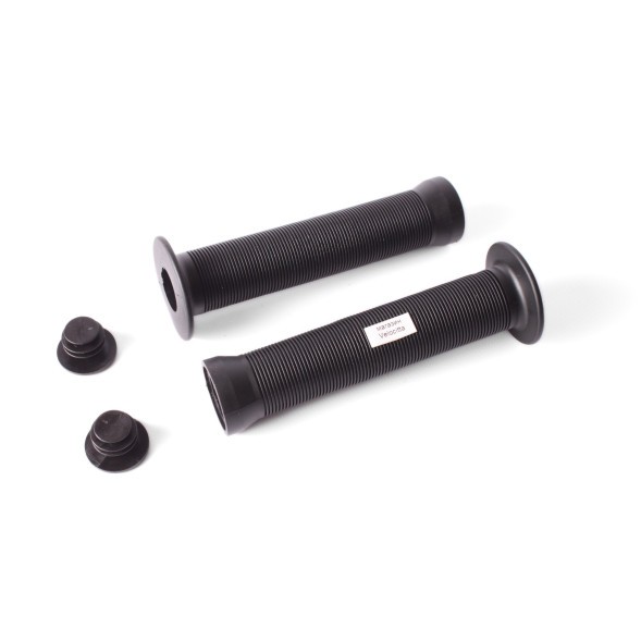 Ручки на руль VLG-411A, 147 мм, для велосипеда BMX и трюковых самокатов, с заглушками, черный