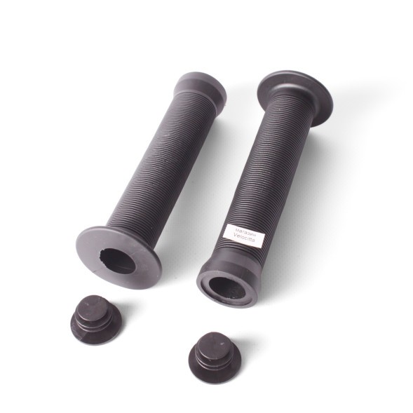 Ручки на руль VLG-411A, 147 мм, для велосипеда BMX и трюковых самокатов, с заглушками, черный