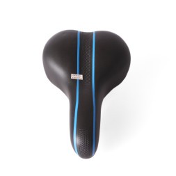 Седло велосипедное, скоростное, 170x265 мм, без пружин, с замком, черно-синий