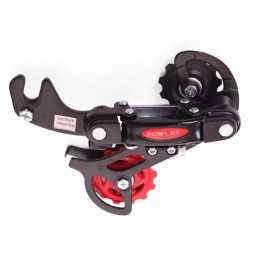 Переключатель задний Power RD50-B-Black, 6-7 скоростей, крепление на крюк, 43T, SGS лапка, торг. уп.