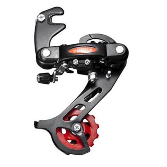 Переключатель задний Power RD50-B-Black, 6-7 скоростей, крепление на крюк, 43T, SGS лапка, торг. уп.