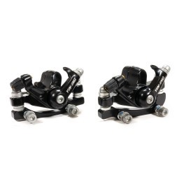 Калипер Yinxiang YX-DB02(2), для дискового тормоза, передний/задний, механический, с адаптерами IS F203/R180, торг. уп.