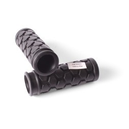 Грипсы велосипедные H-G 30, &amp;quot;Соты&amp;quot;, резиновые, 90 мм, черный