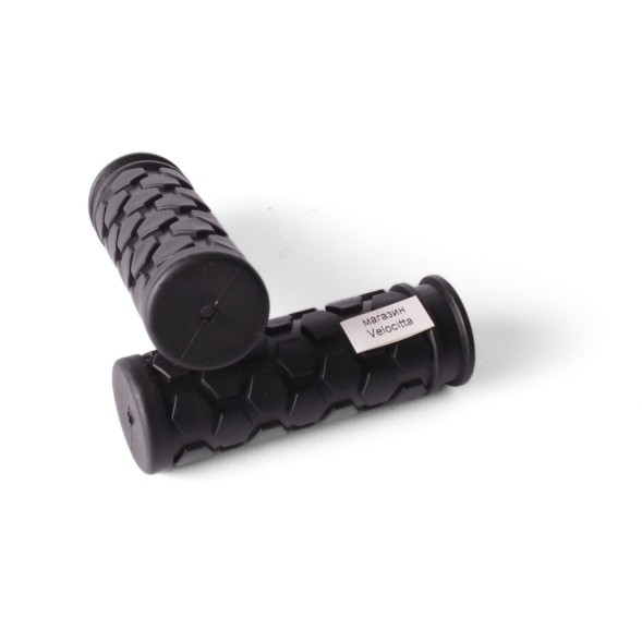 Грипсы велосипедные H-G 30, &amp;quot;Соты&amp;quot;, резиновые, 90 мм, черный