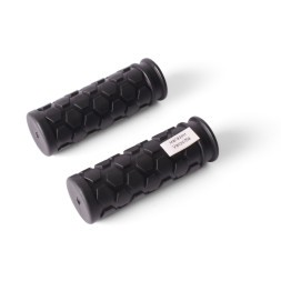 Грипсы велосипедные H-G 30, &amp;quot;Соты&amp;quot;, резиновые, 90 мм, черный