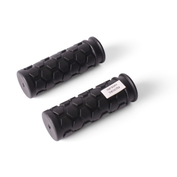 Грипсы велосипедные H-G 30, &amp;quot;Соты&amp;quot;, резиновые, 90 мм, черный