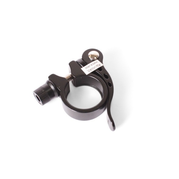 Зажим подседельного штыря на эксцентрике Kenli KL-M07, 28.6 мм, черный