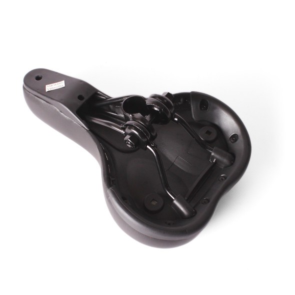 Седло велосипедное Saddle, скоростное, 170x255 мм, без пружин, с замком, черно-красный