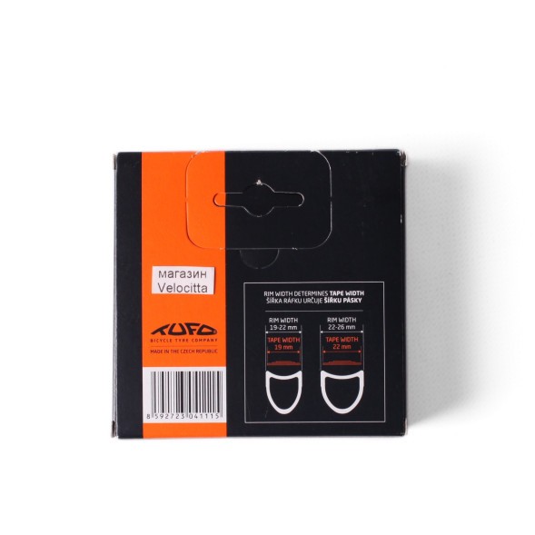 Ободная лента Tufo TF-22, ширина 22-26 мм, самоклеющаяся, для трубки