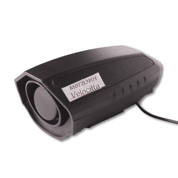 Сигнал звуковой Jing Yi JY-575J, электронный &amp;quot;Сирена&amp;quot;, черный, инд упак.