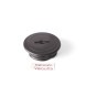 Заглушка в шатун велосипедная, с прорезью по середине, пластик, черный, исп. 2
