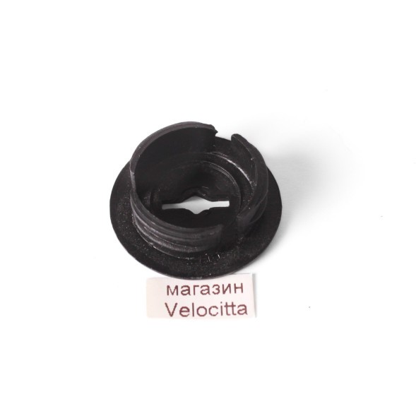 Заглушка в шатун велосипедная, с прорезью по середине, пластик, черный, исп. 2