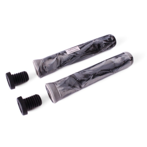 Грипсы для самоката Slamm Scooters Team Swirl Bar, с грипстопами, 165 мм, арктика